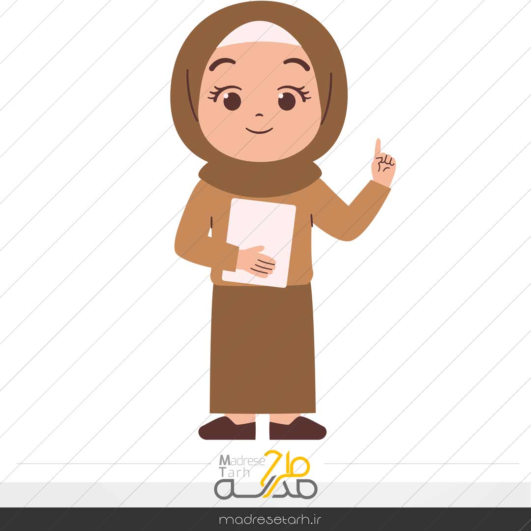 طرح وکتور دختر نوجوان
