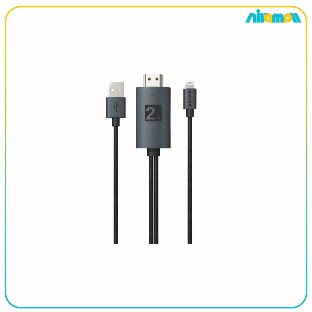 کابل تبدیل HDMI به Lightning پرودو مدل PD-ABHDL2 به طول 2 متر