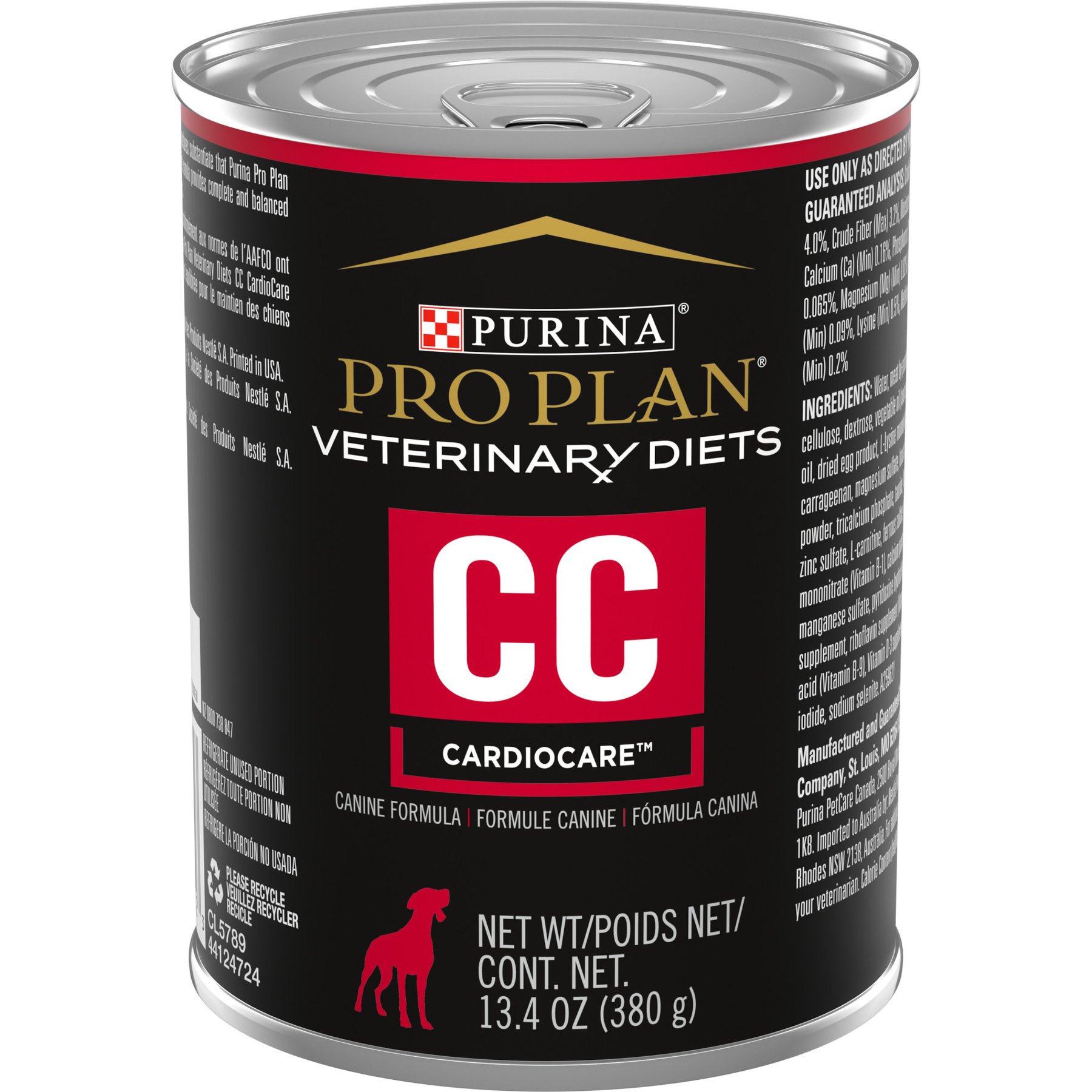 غذای خشک پورینا پرو پلن سگ بالغ CC قلب طعم مرغ ۱۲ عدد ۳۶۹ گرمی | Purina Pro Plan Veterinary Diets CC Chicken 12x13oz