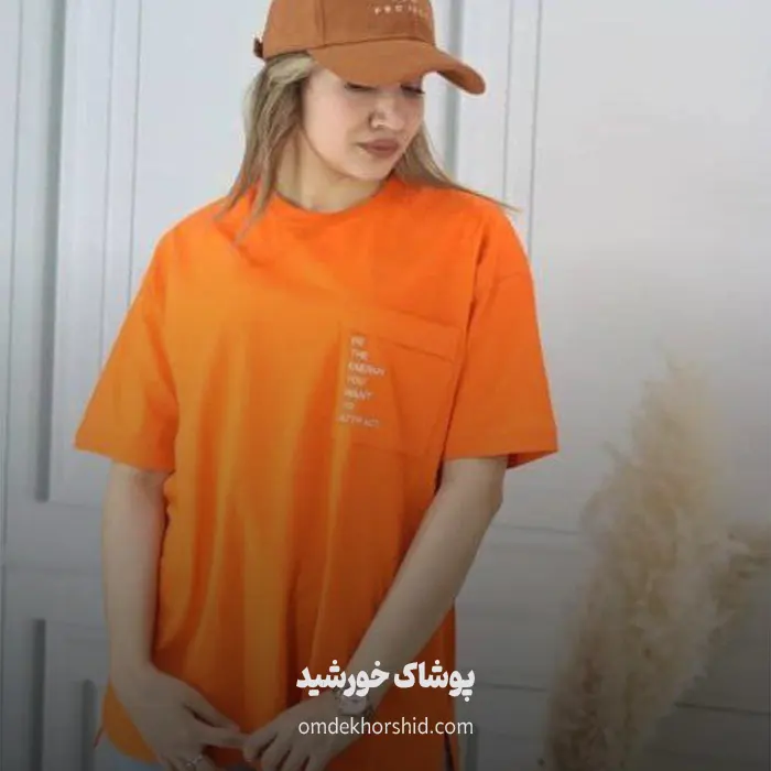 تیشرت لانگ تک جیب
