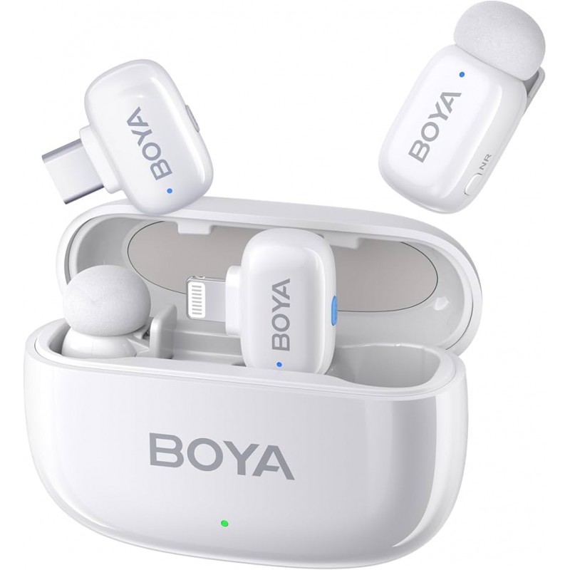 میکروفون بویا مدل BOYA BY-Boya Mini 13 با دوسال گارانتی بویا ایران رنگ سفید