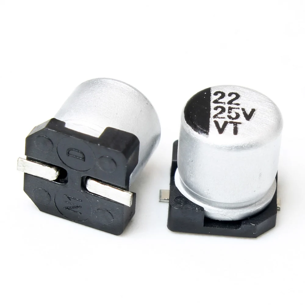 خازن الکترولیت اس ام دی 22UF/25V SMD (5X5.4MM)