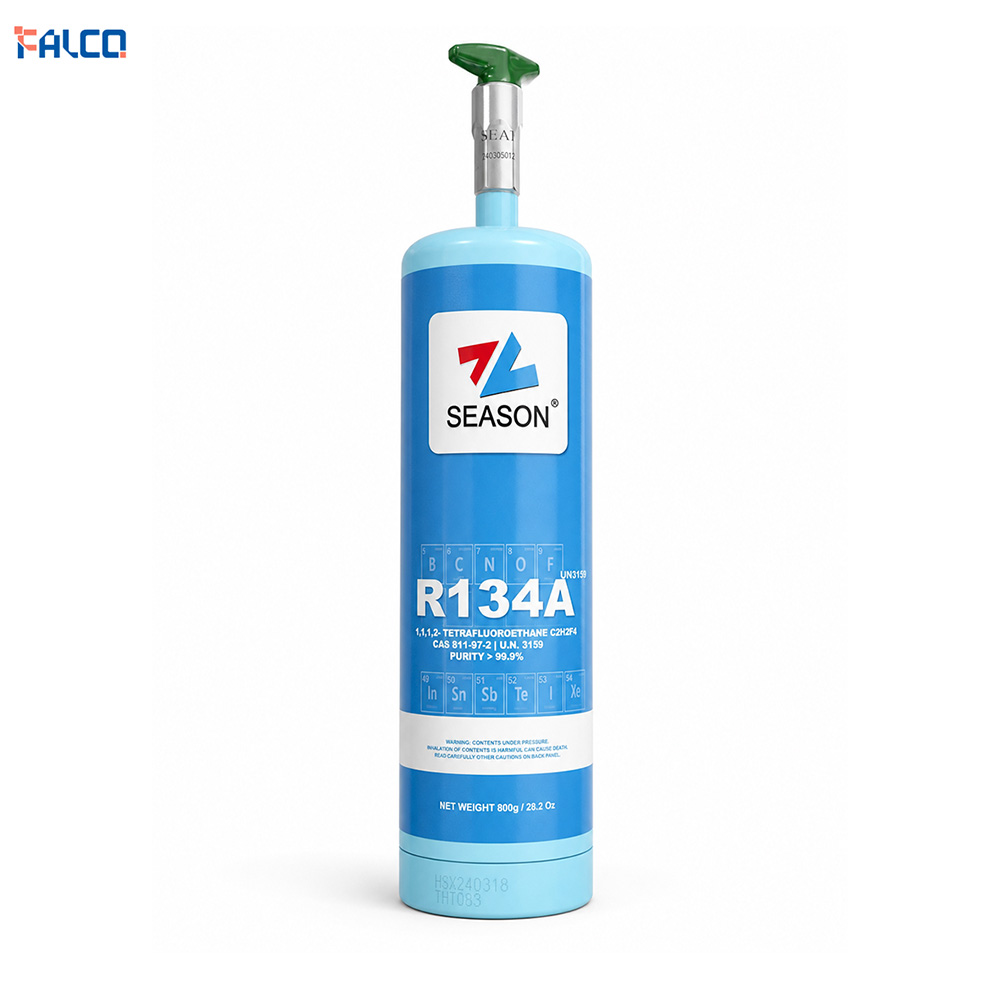 گاز R134a SEASON سیزن شیر دار وزن 800 گرم خالص