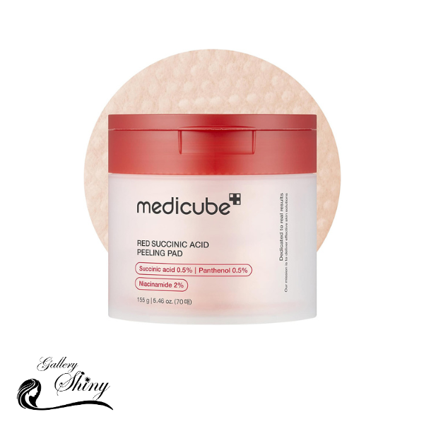 پد تونر ضد جوش و لایه بردار سوکسینیک اسید مدی کیوب | Medicube Red Succinic Acid Peeling Pad