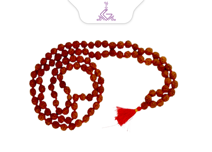 تسبیح رودراکشا سایز10 (رنگ نخ متغیر)