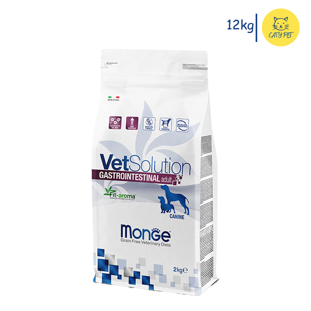 غذای خشک درمانی سگ بالغ مونژه گسترو مشکلات گوارشی Gastrointestinal Canine Adult وزن 12 کیلوگرم