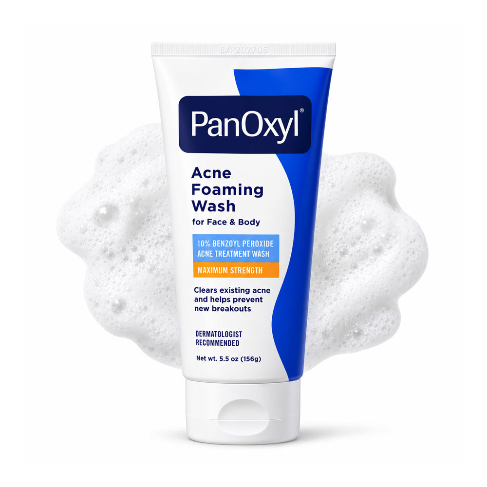 فوم شستشوی ضد جوش بنزوئیل پراکسید 10 درصد پانوکسیل / PanOxyl