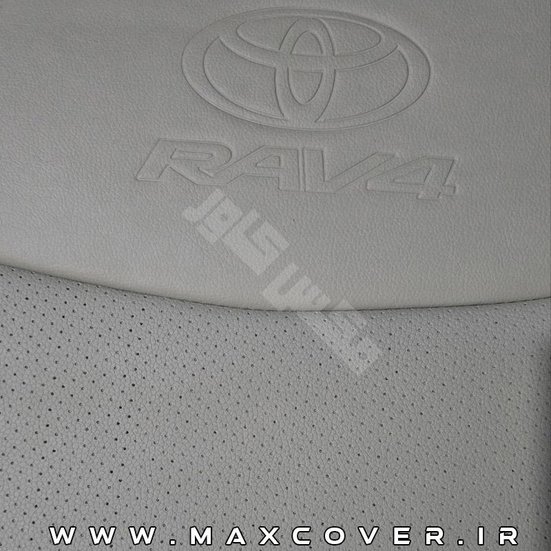 روکش صندلی تویوتا روافور RAV4 مدل 2024 و 2025 چرم کرم
