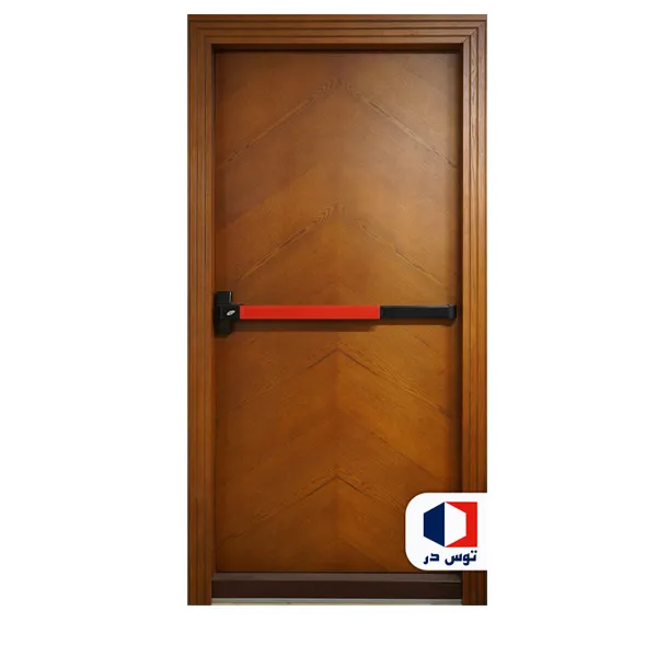 درب ضد حریق طرح چوبی هشتی