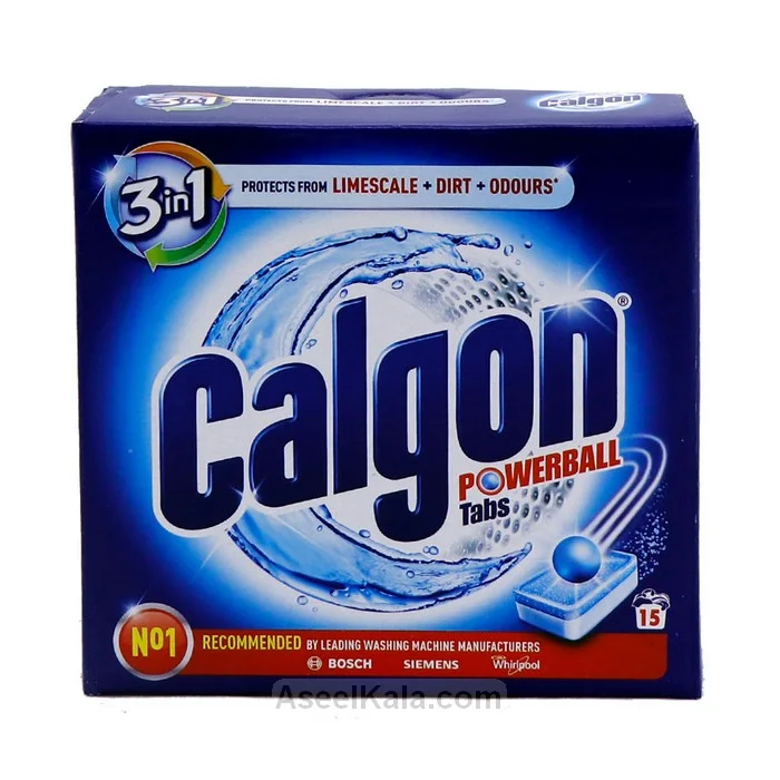 قرص جرم گیر کالگون ماشین لباسشویی مدل 3in1 بسته 15 عددی – Calgon