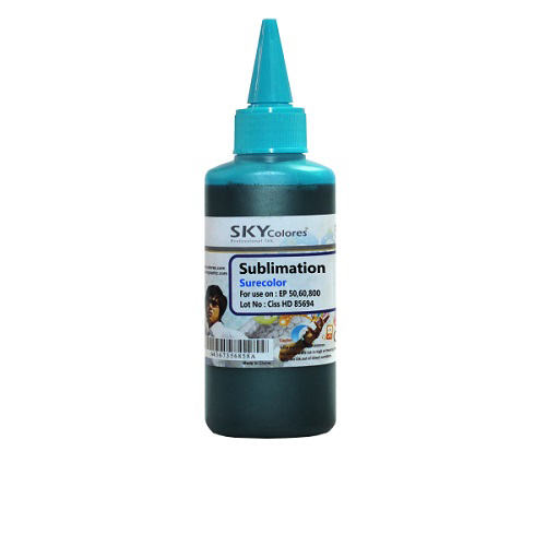 جوهر 100ml سابلیمیشن اسکای آبی روشن اپسون Sky Sub 100ml ink Lightcyan Epson