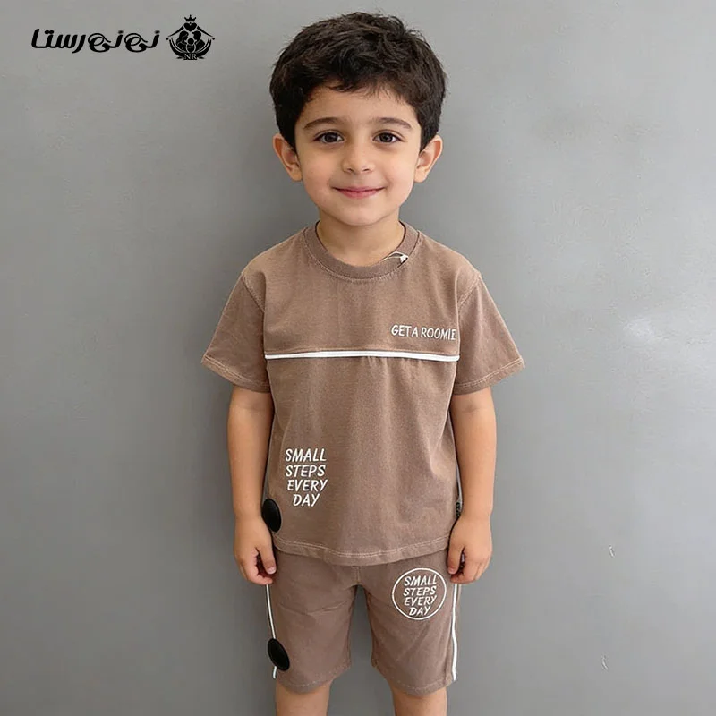 تیشرت شلوارک پنبه اسپرت بافینو کد 730