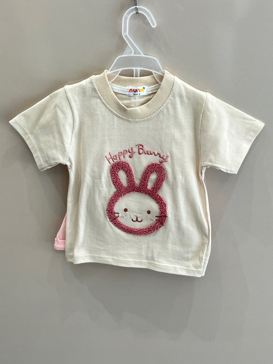 تیشرت شورت پنبه happy bunny