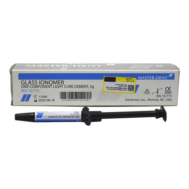 گلاس لایت سرنگی مستردنت Glass Ionomer One-Component Light Cure Cement