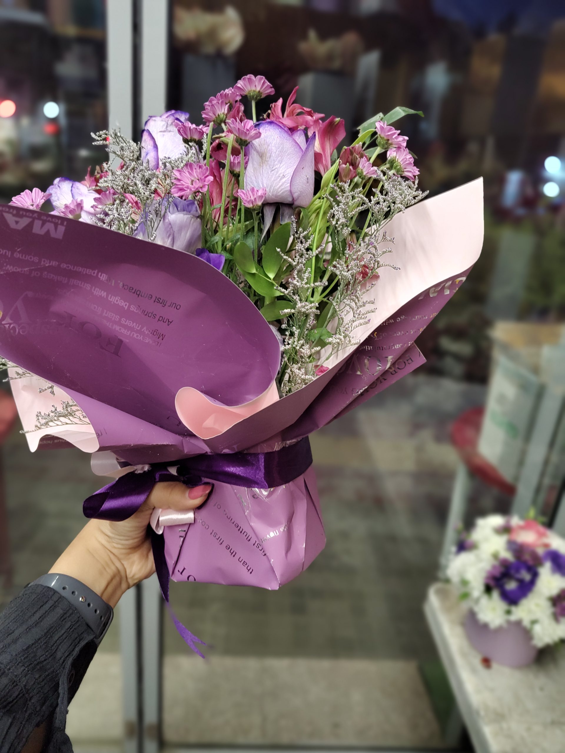 باکس گل طبیعی مدل شکلاتی- اصفهان