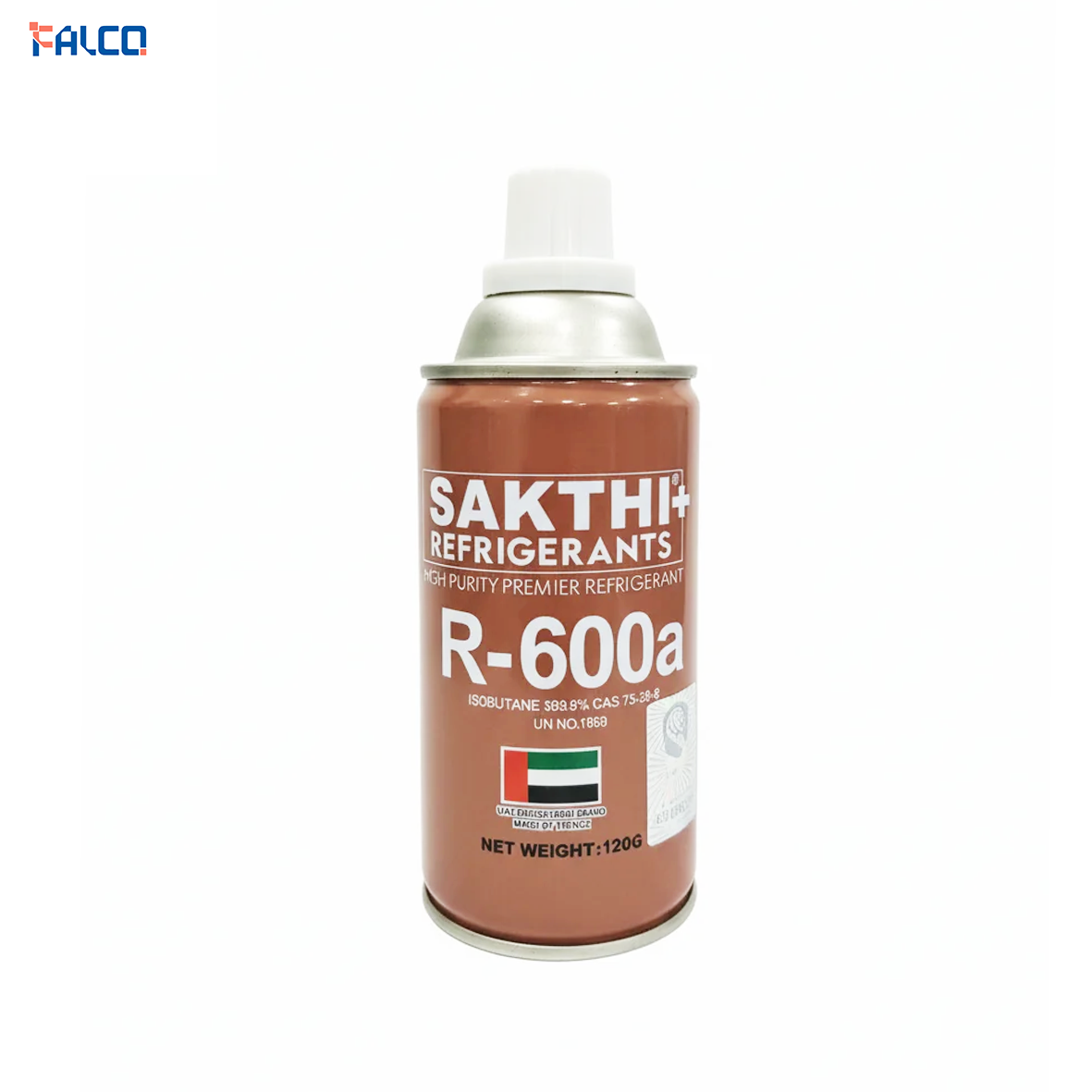 گاز R600a برند SAKTHI وزن 120 گرم خالص