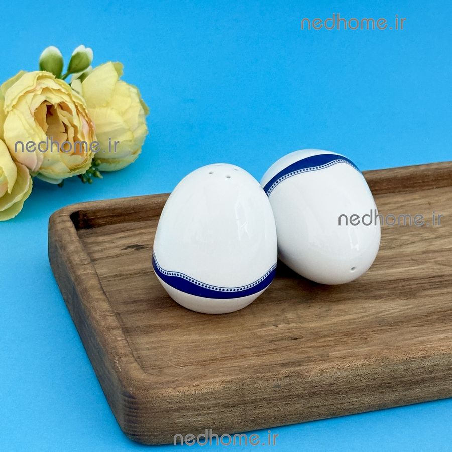 نمک پاش و فلفل پاش چینی زرین طرح ماهور ایتالیااف – دو عدد – درجه یک