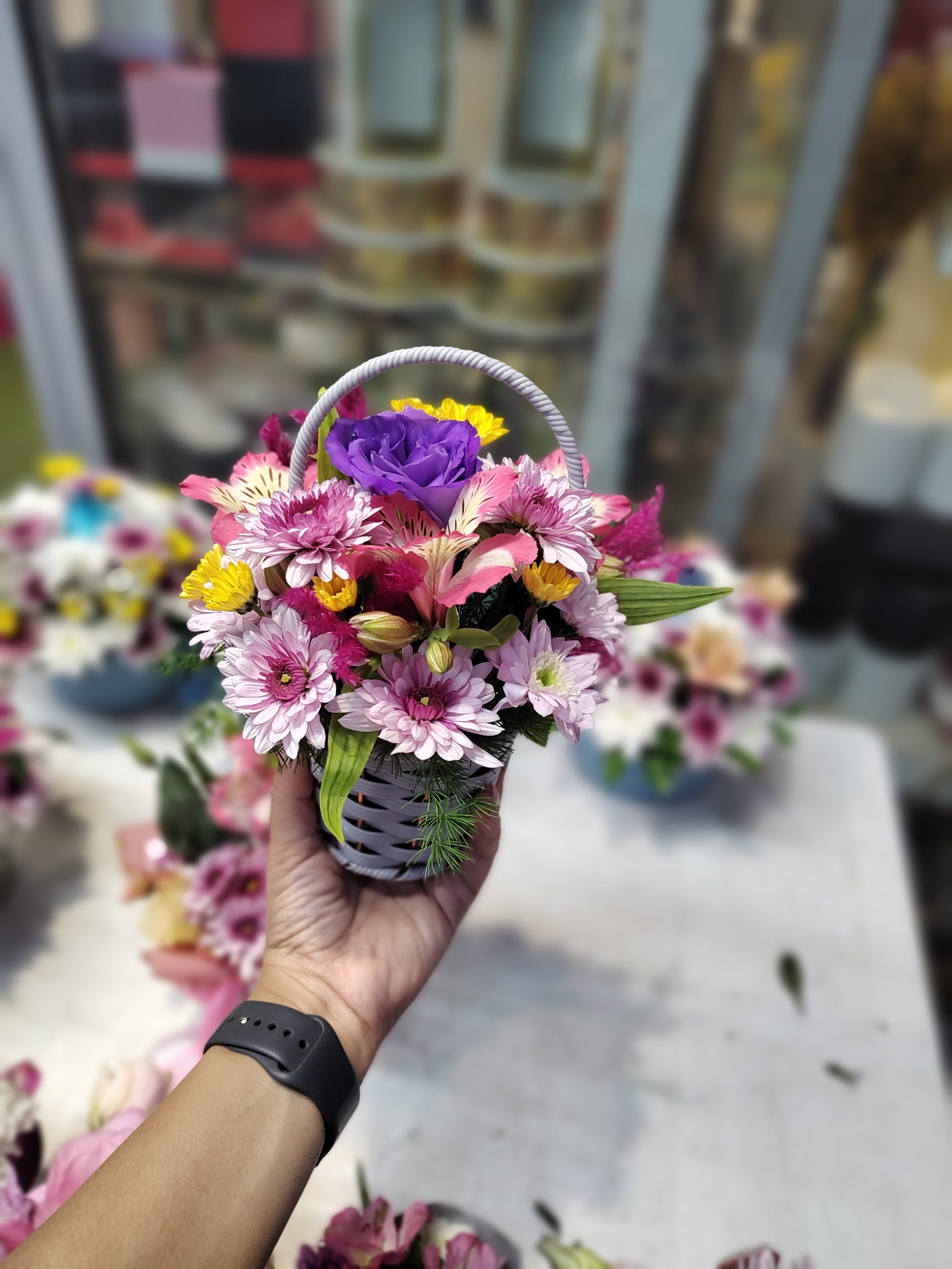 سبد گل کوچک و مینیمال - اصفهان