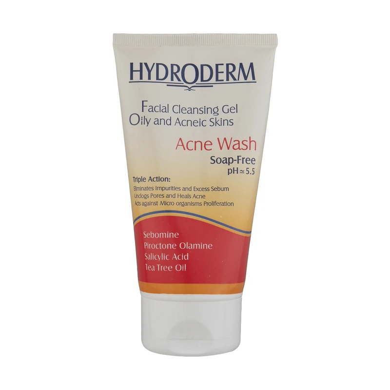 ژل شستشوی صورت هیدرودرم برای پوست چرب مدل Acne Wash