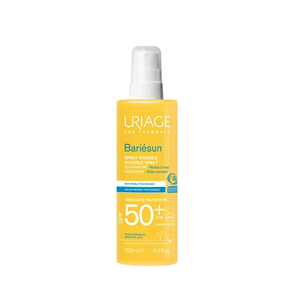 اسپری ضد آفتاب بدون رنگ اوریاژ SPF 50 مدل بریسان مناسب انواع پوست