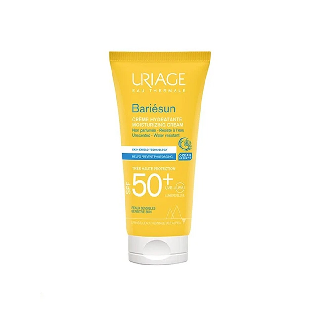 کرم ضد آفتاب بدون رنگ اوریاژ SPF 50 مدل BARIESUN MOISTURIZING مناسب پوست های خشک