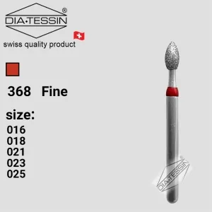 F 368 فرز الماسه شعله شمعی قرمز پرداخت (fine)