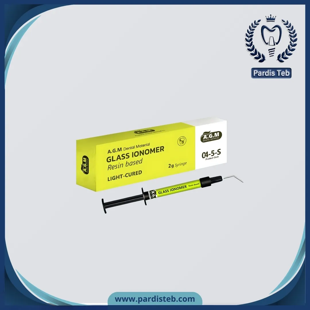 سمان گلاس آینومر رزینی لایت کیور ای جی ام  glass ionomer resin A.G.M