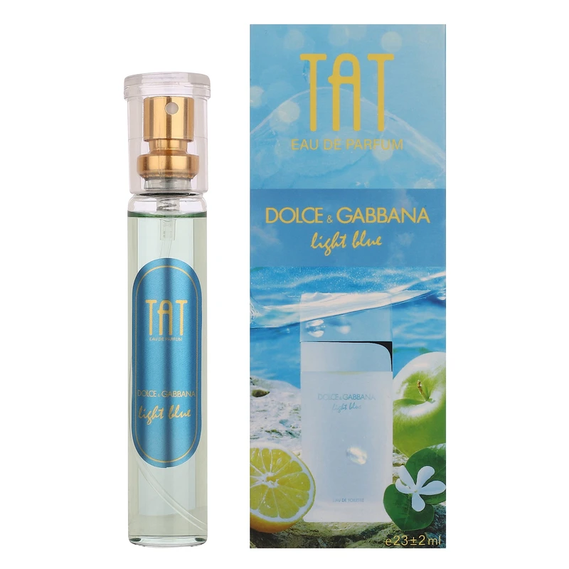 عطر جیبی مردانه تات مدل Dolce Gabbana Light Blue حجم 25 میلی لیتر