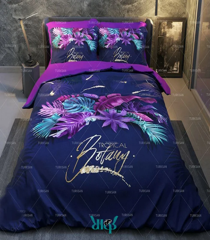 روتختی بنفش یک نفره گلدار کد d283