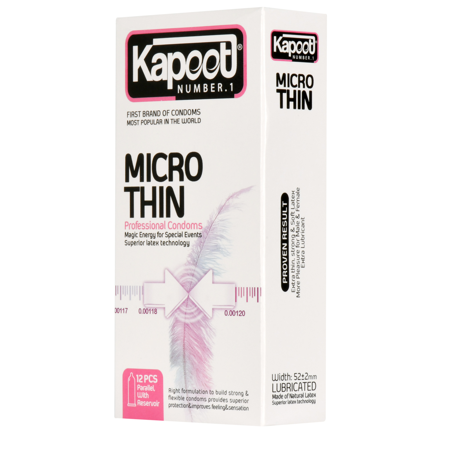 کاندوم بسیار نازک مدل Micro Thin کاپوت 12 عددی انقضا 2030