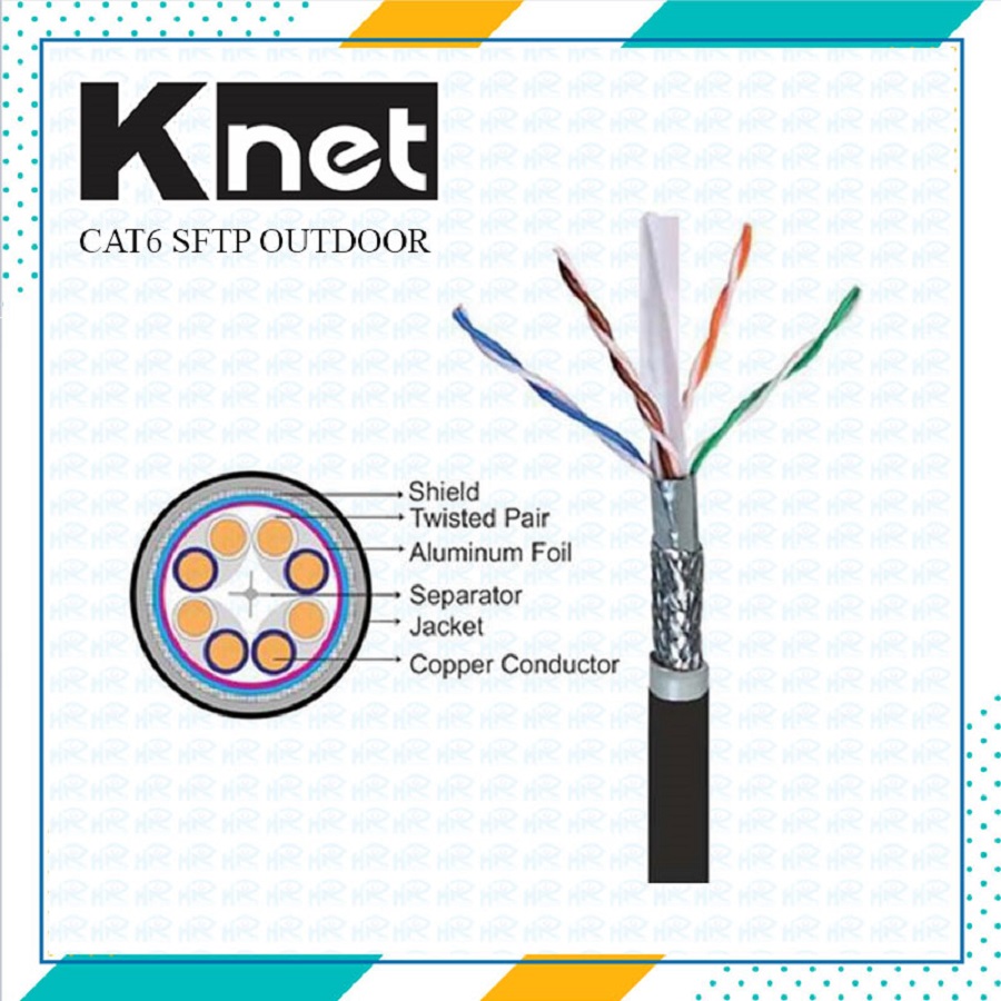 کابل کی نت CAT6 SFTP Outdoor تست فلوک