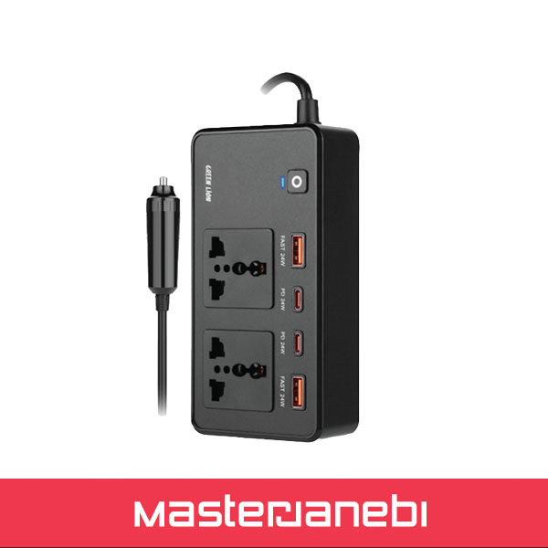 اینورتر 200 وات گرین لاین Green Lion 200W Car Inverter GNGC200CINBK