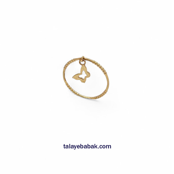 انگشتر مینیمال پروانه MI098