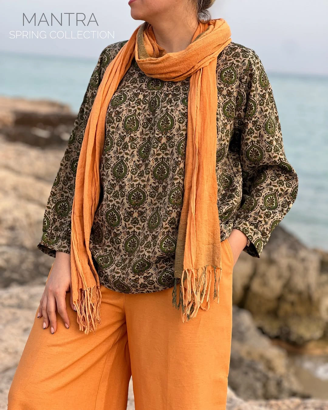 شومیز لینن مدل بالنگ