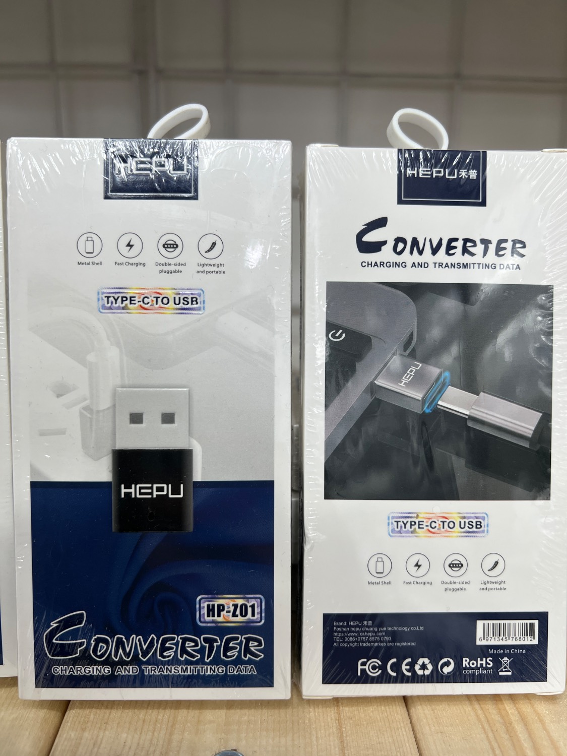 تبدیل تایپ سی به USB برند هیپو اورجینال Type_c to USB Hepu Hp_z01