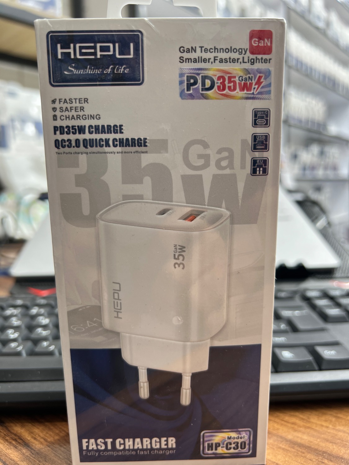 شارژر۳۵ وات اورجینال هیپو fast charger hepu HP_C30