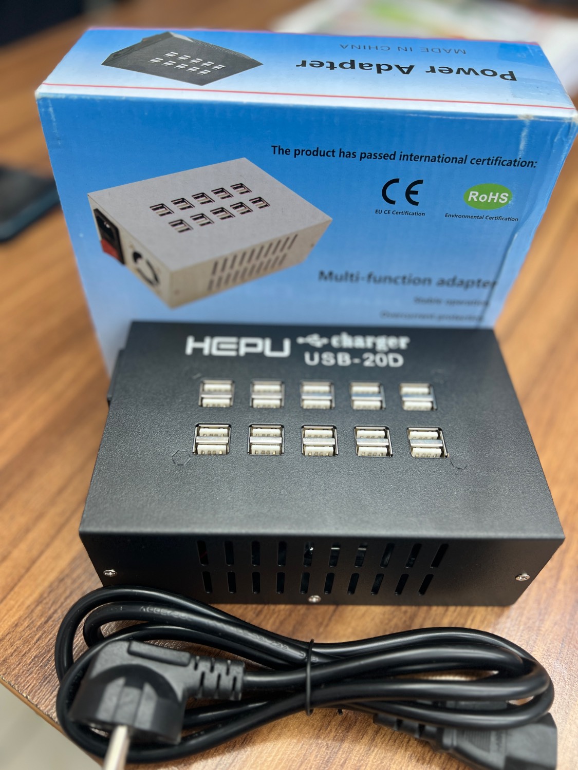 پورت شارژ ۲۰عدد usb. اورجینال هیپو power Adapter Hepu