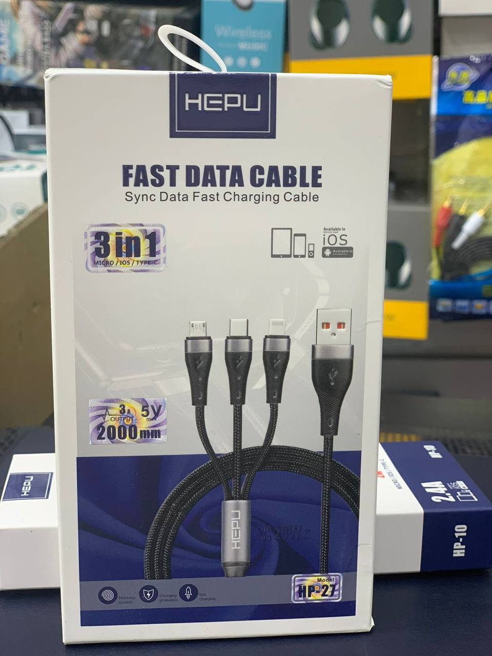 کابل اورجینال هیپو Fast data cable Hepu Hp_ 27