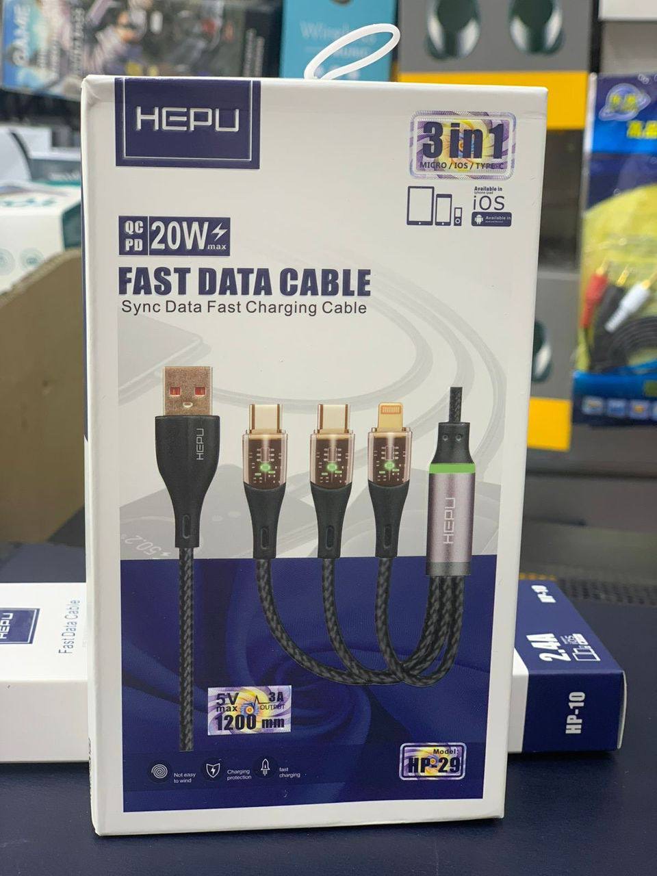 کابل اورجینال هیپو Fast data cable Hepu Hp_29