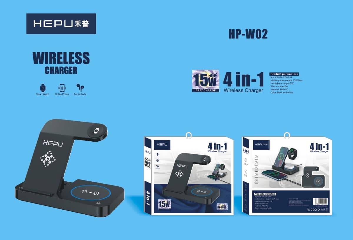 شارژر وایرلس همه کاره اورجینال هیپو Hepu Hp_W02