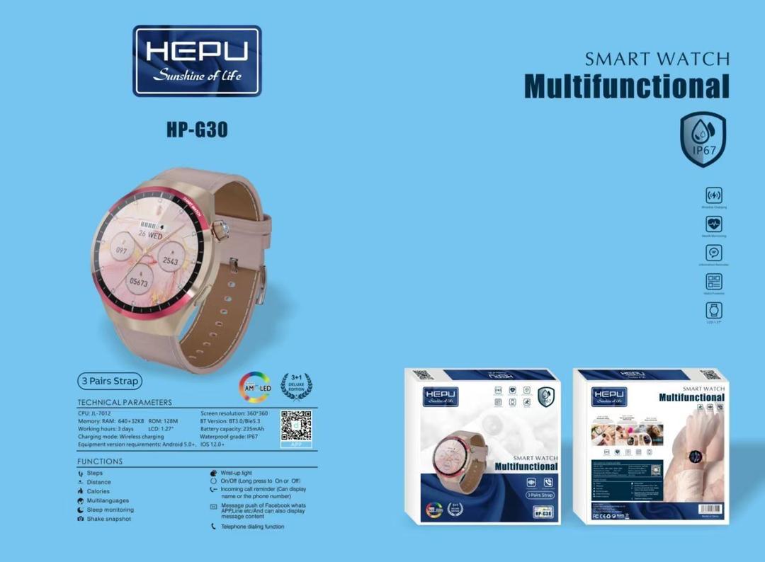 ساعت هوشمند هیپو Smart watch Hepu Hp_G30 اورجینال گارانتی ۶ ماه