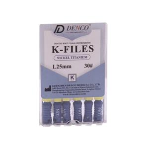 کا فایل دستی نیتی دنکو    K-Files NiTi Denco 25mm