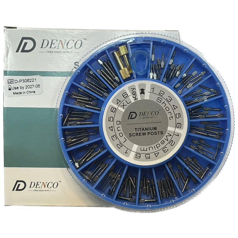 پین داخل کانال تیتانیومی آسورت دنکو DENCO POST TITANIUM ASSORT