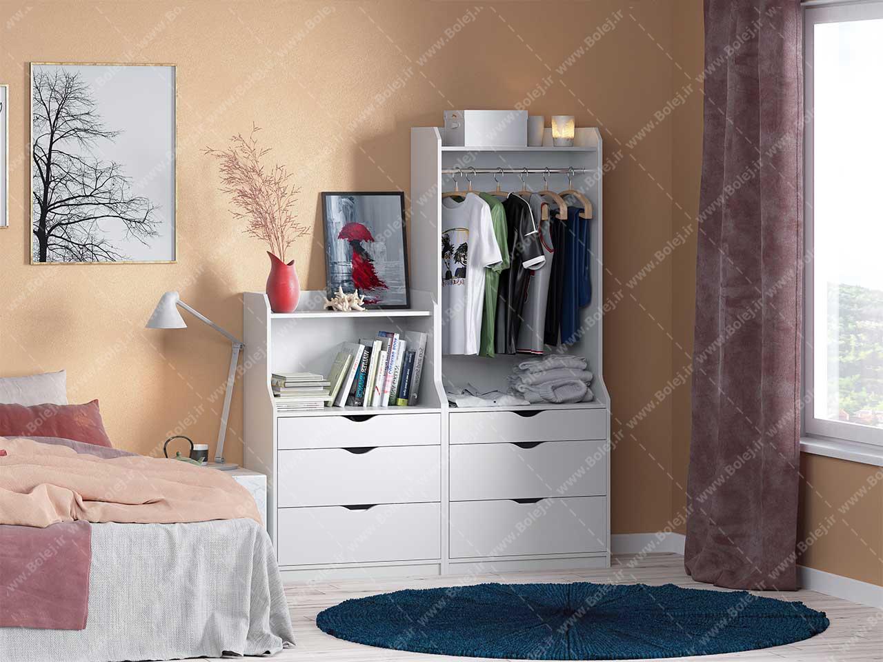 کمد لباس ام دی اف مینیمال مدل سام
