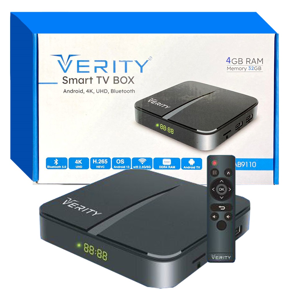 اندروید باکس وریتی مدل Verity V-AB9111 یکسال گارانتی اسان سرویس
