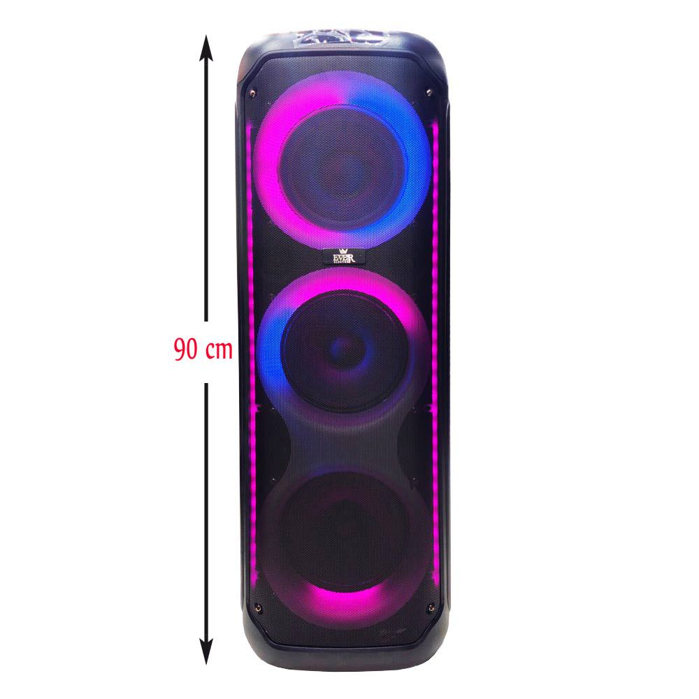 سپیکر بلوتوثی و شارژی تریبل ساب 8 اینچ شرکت EVER مدل EVER1008N ا Ever1008N speaker