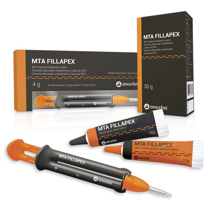 سیلر بایو سرامیک با بیس MTA آنجلوس در دو بسته بندی Angelus MTA Fillapex