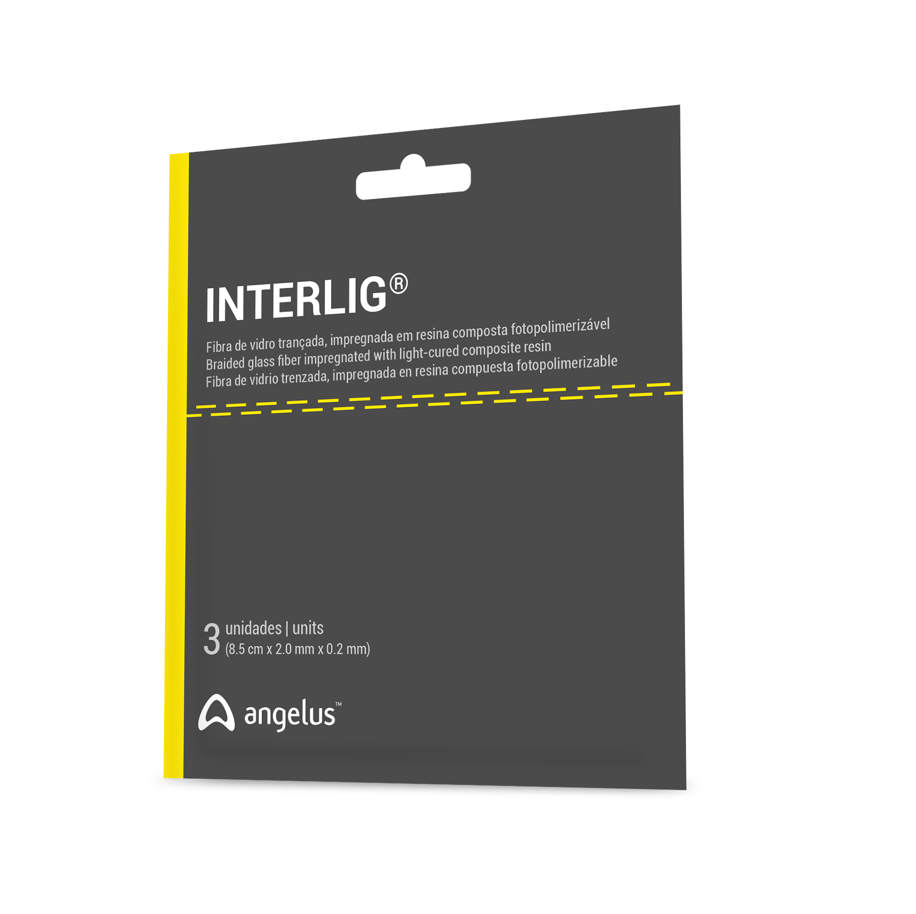 نوار گلاس فایبر بافته شده آغشته به رزین لایت کیور شده آنجلوس Angelus Interlig
