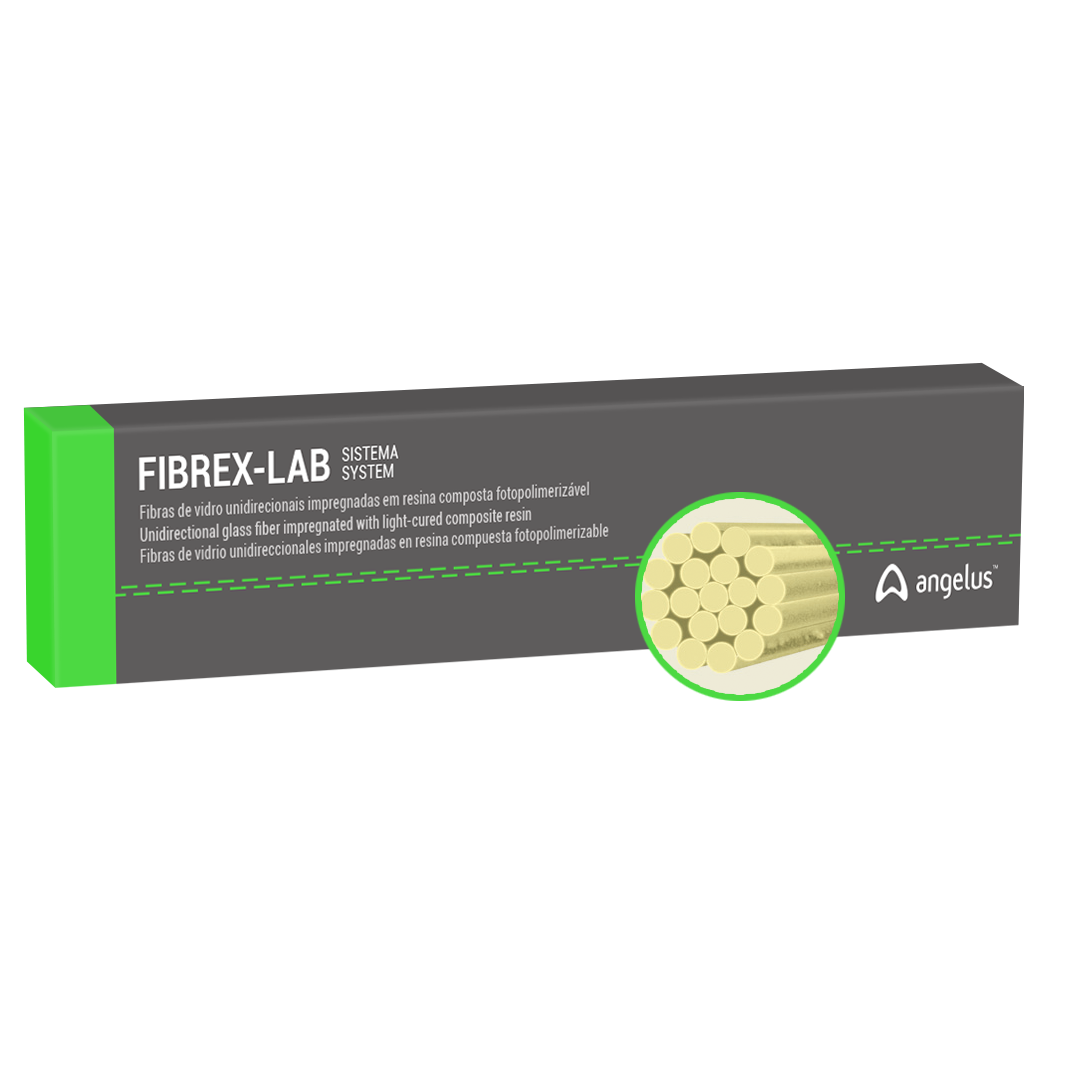 نوارهای گلاس فایبر آغشته به رزین به صورت رشته های همسو آنجلوس Angelus Fibrex Medial