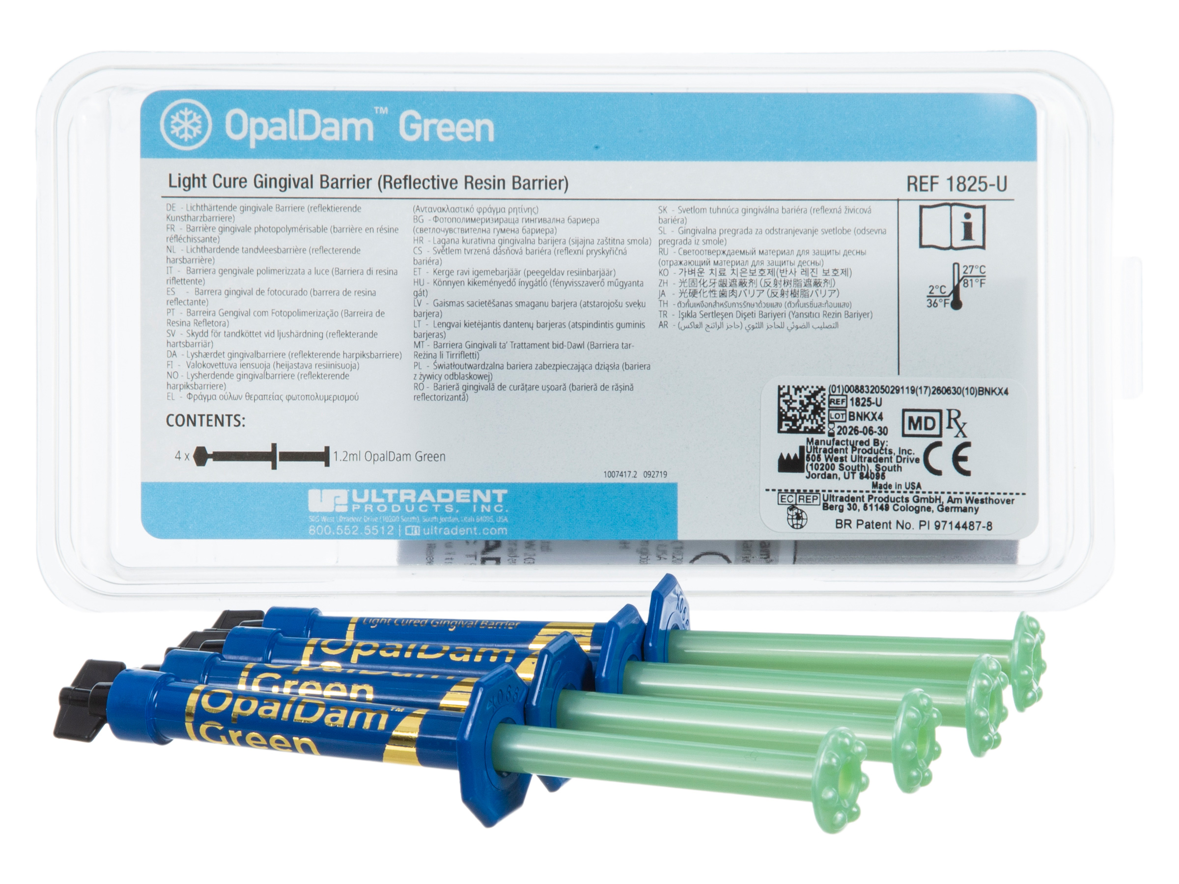 ژل محافظ لثه اولترادنت Ultradent OpalDam Green